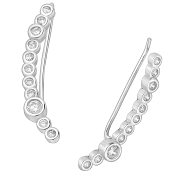 Oorklimmers van gerhodineerd zilver met zirkonia in kastzetting 8720514750841 EIP02-01-00221 Oorklimmers van gerhodineerd zilver met zirkonia in kastzetting 8720514750841 EIP02-01-00221