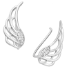 Oorklimmers vleugel zirkonia gerhodineerd zilver EIP02-01-00391 8720514751589