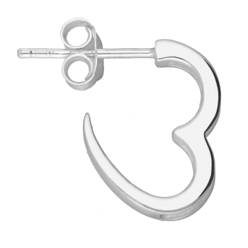 Oorbellen hart zirkonia zilver EIP03-01-00291 8720514751596