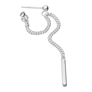 Oorbellen bar ketting luxe zilver EIP03-01-00771 8720514752395 Oorbellen bar ketting luxe zilver EIP03-01-00771 8720514752395