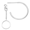 Oorbellen cirkel met ketting jacket zilver EIP03-01-00791 8720514752425