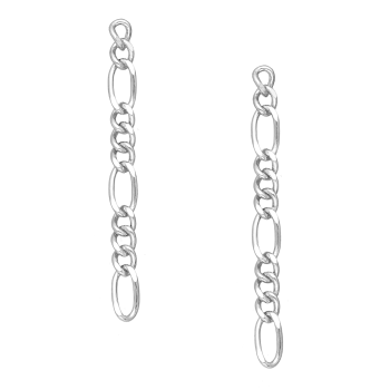 Oorbellen ketting met schakels gerhodineerd zilver EIP03-01-00921 8720514752470 Oorbellen ketting met schakels gerhodineerd zilver EIP03-01-00921 8720514752470