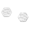 Oorbellen hexagon hammered zilver EIP03-01-00991 8720514752548