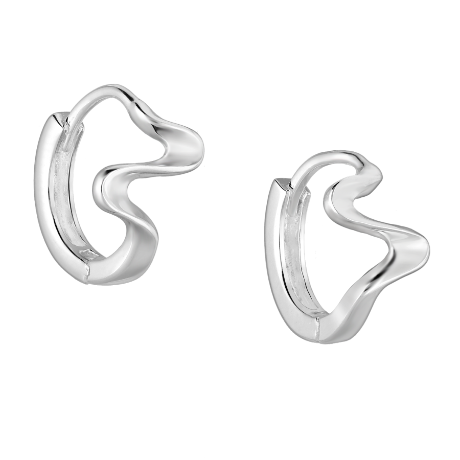 Oorringen zigzag wave zilver EIP03-01-01141 8720514752722