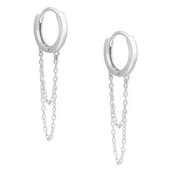 Oorringen ketting dubbel gerhodineerd zilver EIP03-01-01171 8720514752746 Oorringen ketting dubbel gerhodineerd zilver EIP03-01-01171 8720514752746