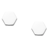Oorbellen hexagon zilver EIP03-01-01191 8720514752753