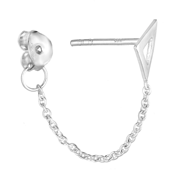 Oorbellen driehoek open met ketting zilver EIP03-01-01281 8720514752890 Oorbellen driehoek open met ketting zilver EIP03-01-01281 8720514752890