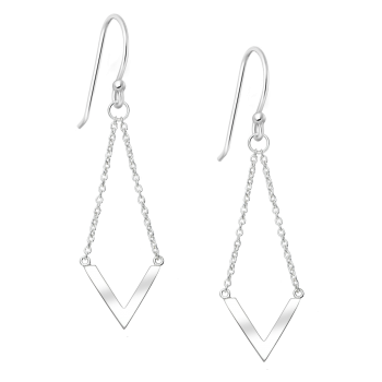 Chevron haakoorbellen zilver EIP03-01-01381 8720514751503