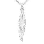 Dubbele veer hanger van zilver 8720514751190