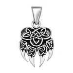 Hanger klauw van geoxideerd zilver 8720514751244