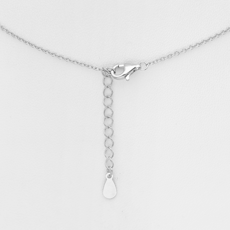 Ketting hart zirkonia gerhodineerd zilver EIP05-01-00261 8720514751978