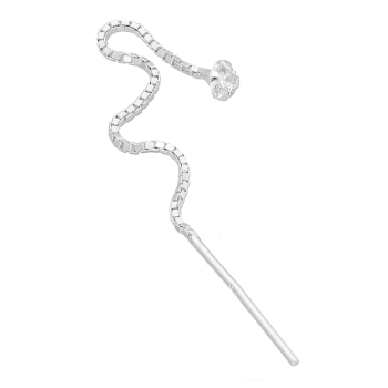 Doortrekoorbellen threader zirkonia zilver EIP07-01-00231 8720514752104 Doortrekoorbellen threader zirkonia zilver EIP07-01-00231 8720514752104