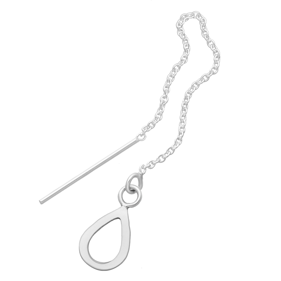 Doortrekoorbellen druppel open threader zilver EIP07-01-00401 8720514752791