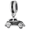 Bedel Volkswagen kever auto zilver zwart emaille EIP08-01-00141 8720514751374