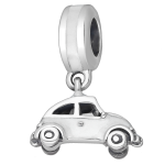 Bedel Volkswagen kever auto zilver wit emaille EIP08-01-00143 8720514751398