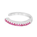 Ear cuff magenta zirkonia zilver gerhodineerd EIP01-01-00765 8720514750209