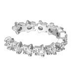 Ear cuff ster zirkonia zilver gerhodineerd EIP01-01-00391 8720514750087 bovenaanzicht