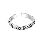 Ear cuff zon maan zilver geoxideerd EIP01-01-00541 8720514750292